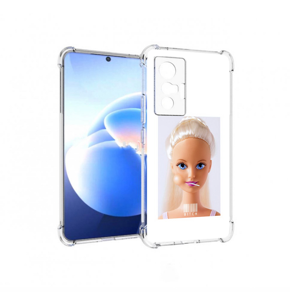 

Чехол MyPads Tocco для Vivo X70 барби, Прозрачный, Tocco