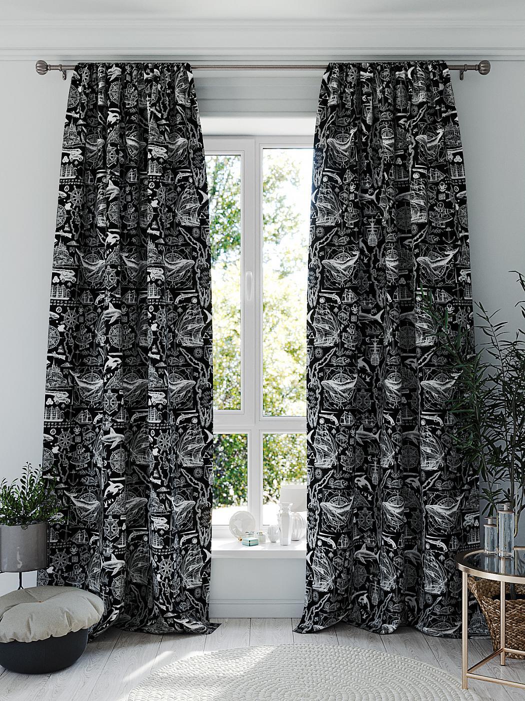 

Комплекты штор AT HOME Гронмирон высота 260 см, ширина 150 см, Белый, 941077