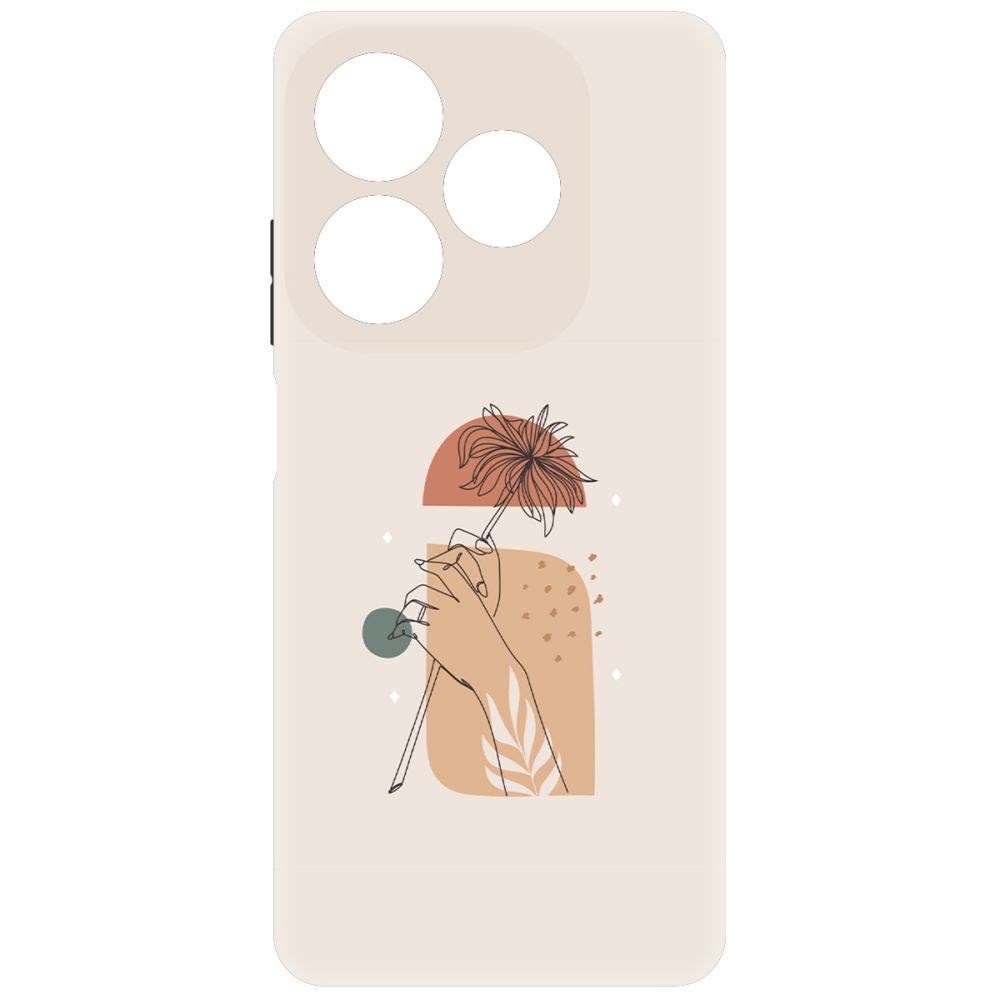 

Чехол-накладка Krutoff Soft Case Романтика для INFINIX Smart 8 черный