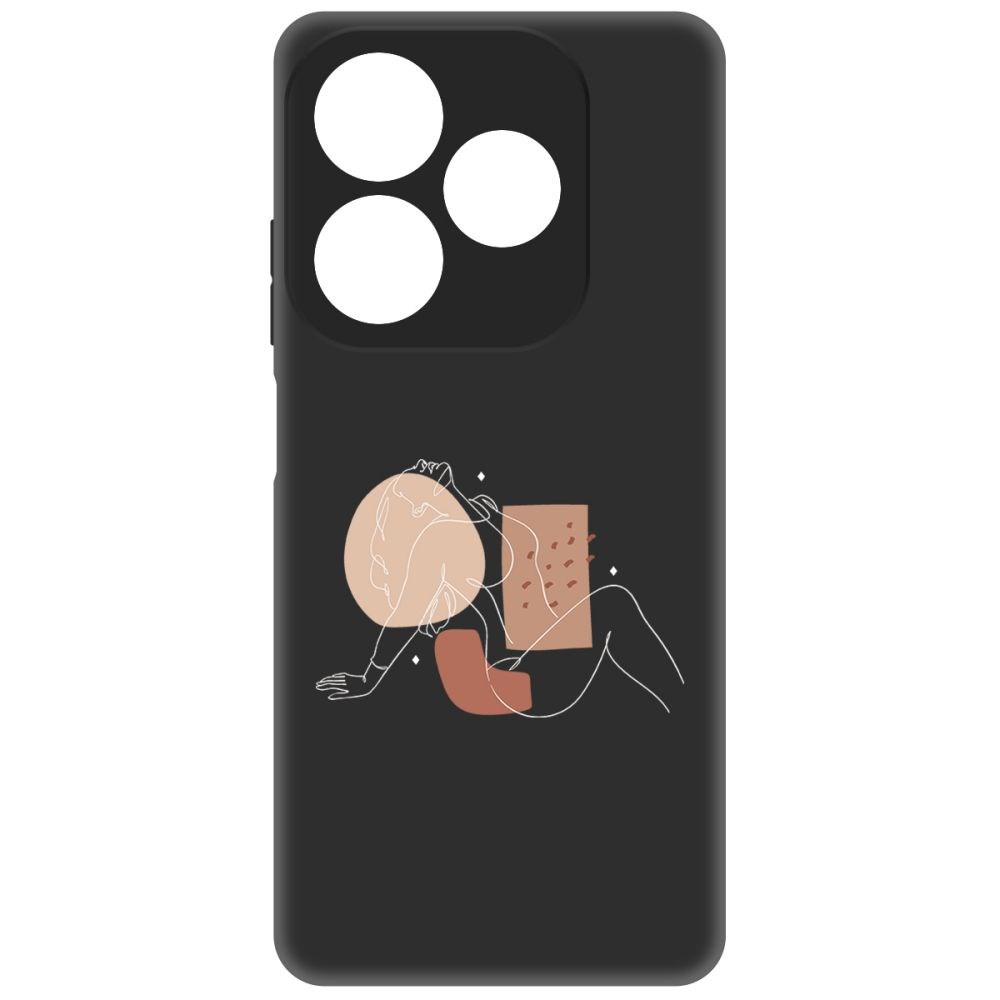 

Чехол-накладка Krutoff Soft Case Чувственность для INFINIX Smart 8 черный