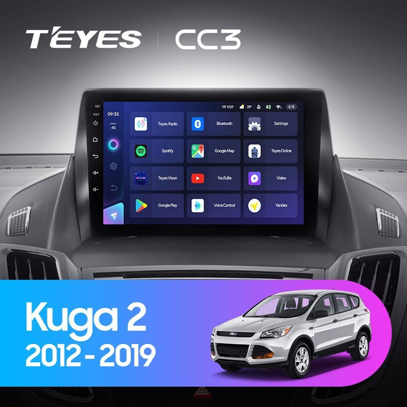 Штатная магнитола TEYES CC3L 464 Ford Kuga 2 2012-2019 Тип-A 3120000₽