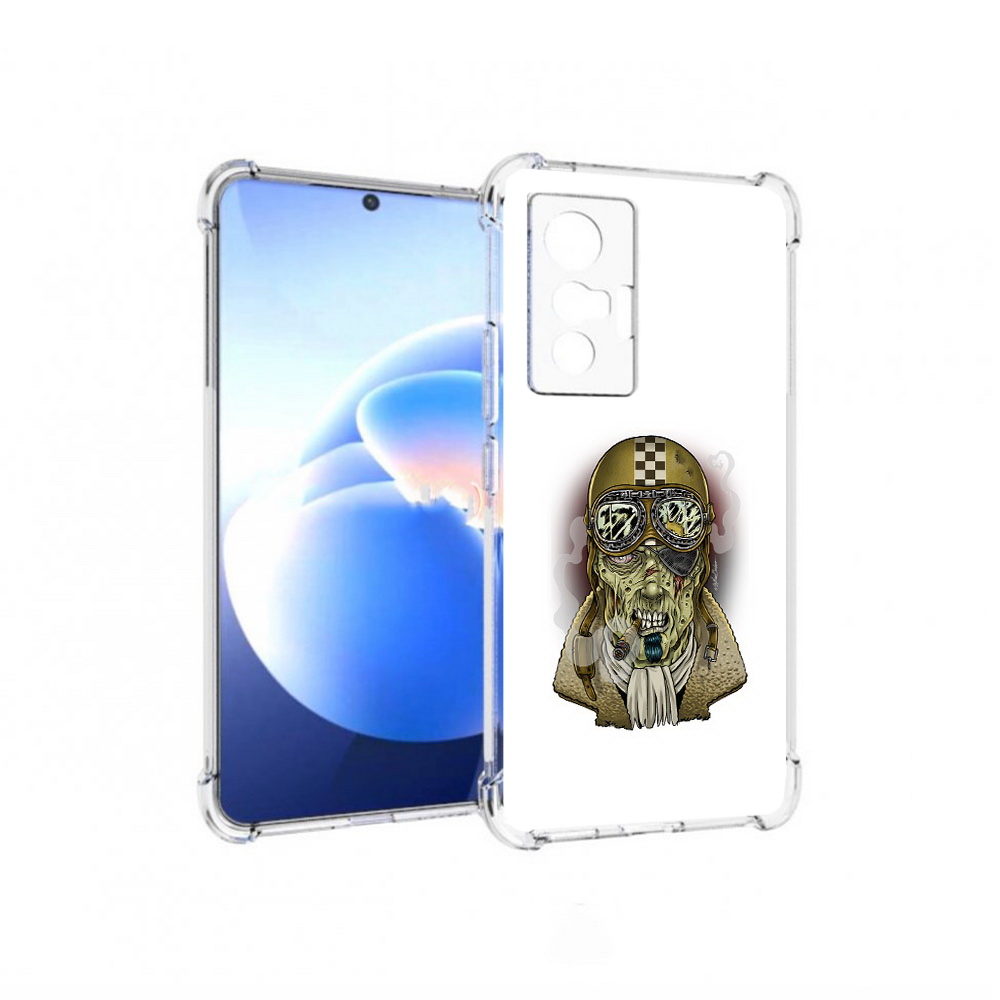 

Чехол MyPads Tocco для Vivo X70 военный зомби, Прозрачный, Tocco