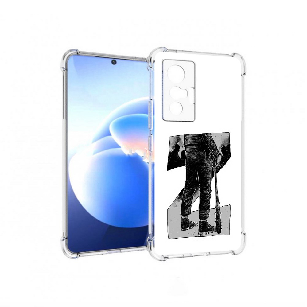 

Чехол MyPads Tocco для Vivo X70 воин черно белый, Tocco