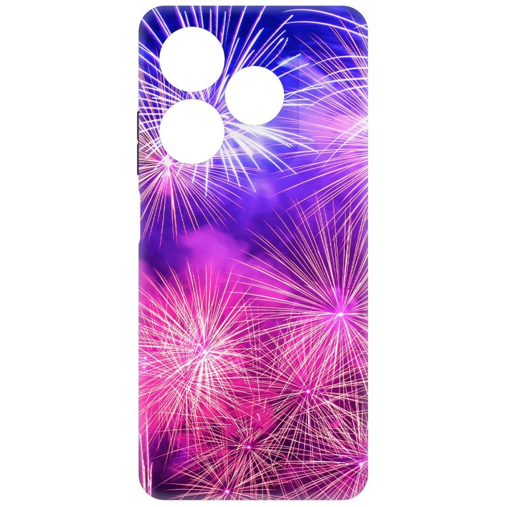 Чехол-накладка Krutoff Soft Case Салют для INFINIX Smart 8 черный