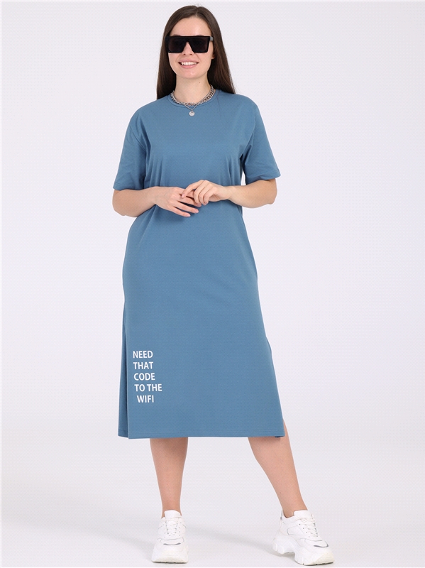 

Платье женское Апрель п614804000Р1А голубое 116/164, Голубой, П614804010У1