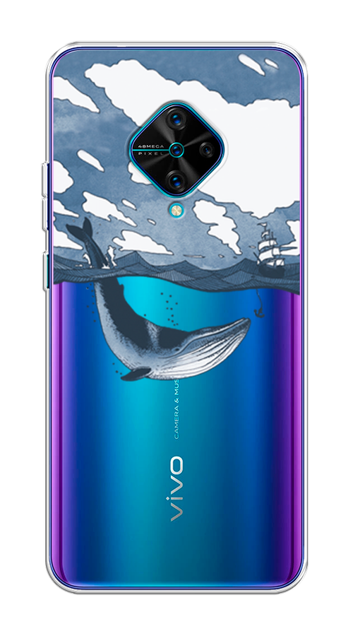 

Чехол на Vivo V17/Y9s "Большой кит", Синий, 261550-1