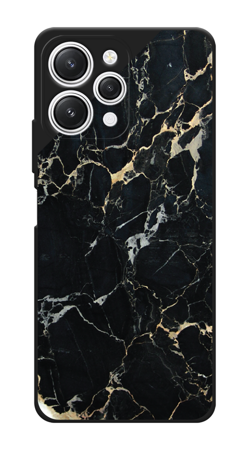 

Чехол Awog на Xiaomi Redmi 12 "Черный мрамор уголок", Черный;золотистый, 319252-1