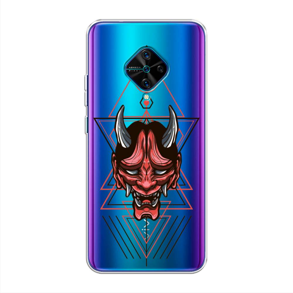 

Чехол для Vivo V17/Y9s "Hanya Oni mask", Серый;красный;черный, 261550-4
