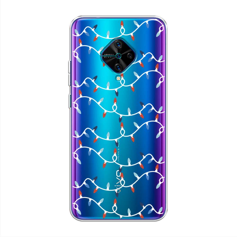 

Чехол для Vivo V17/Y9s "Разноцветная гирлянда", Белый;красный;синий, 261550-5