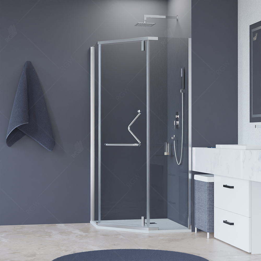 

RGW Hotel HO-081 90х90 стекло прозрачное, профиль хром