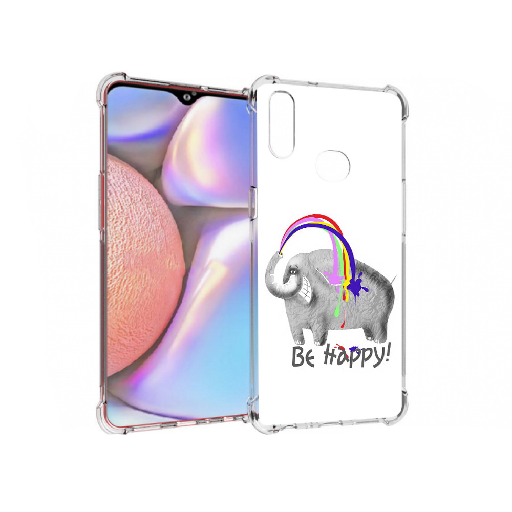 

Чехол MyPads Tocco для Samsung Galaxy A10s счастливый слон (PT139908.534.632), Прозрачный, Tocco