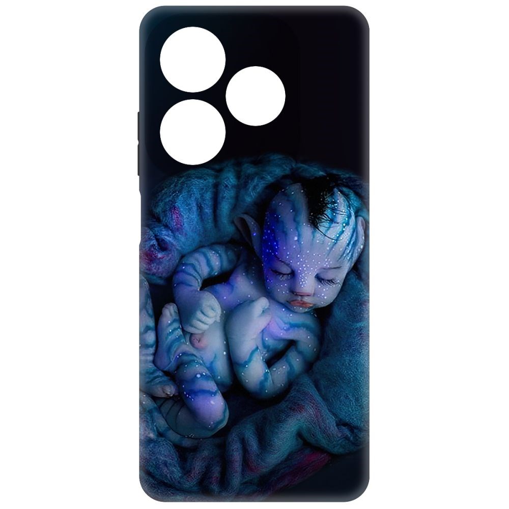 

Чехол-накладка Krutoff Soft Case Аватар - Малышка для INFINIX Smart 8 черный