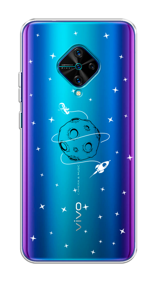 

Чехол на Vivo V17/Y9s "Полет вокруг луны", Белый;серый;черный, 261550-2