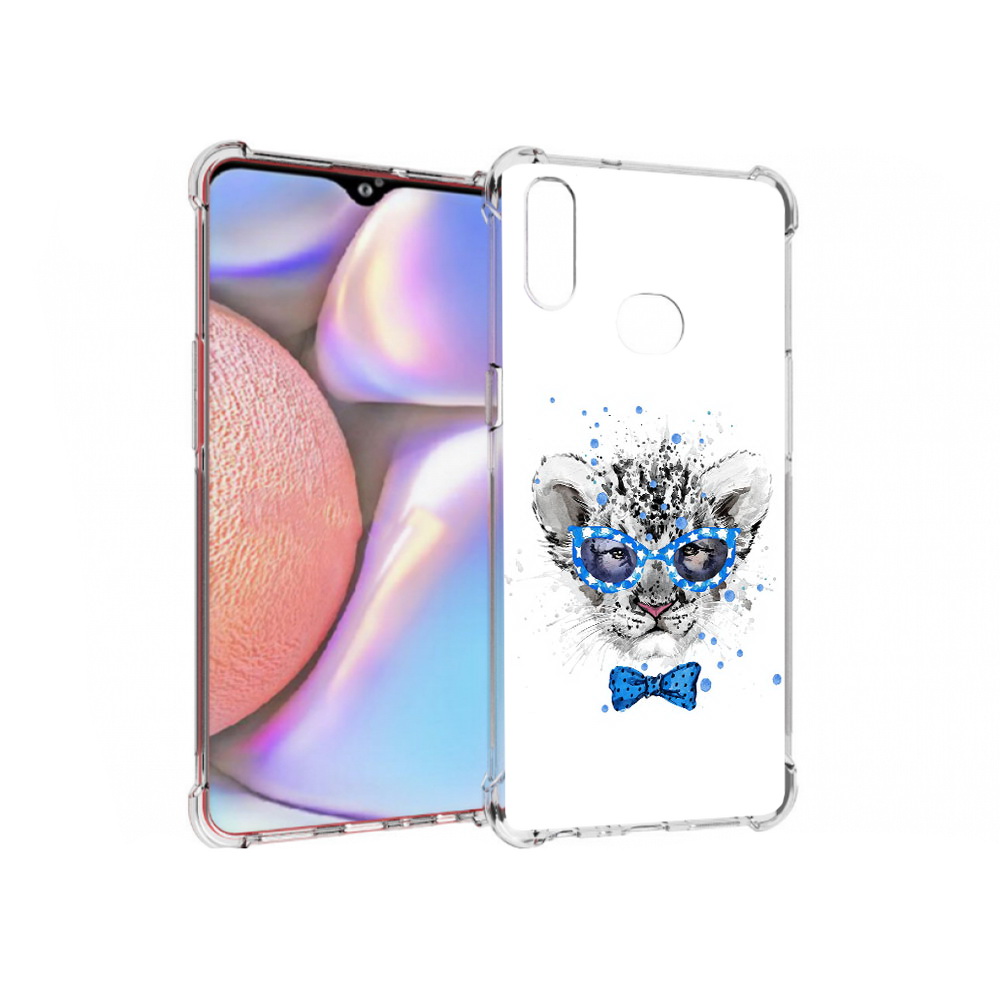 

Чехол MyPads Tocco для Samsung Galaxy A10s тигренок с бабочкой (PT139908.534.642), Прозрачный, Tocco