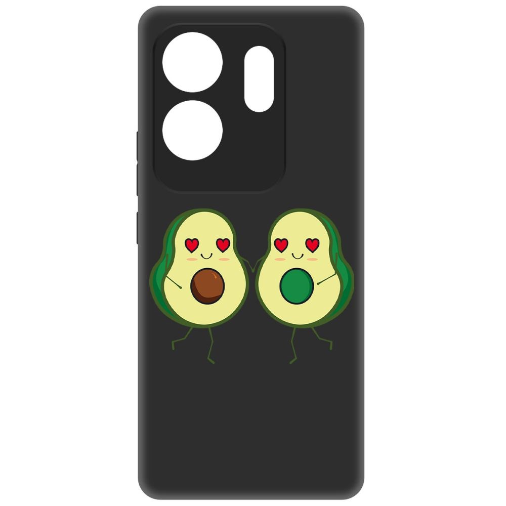 

Чехол-накладка Krutoff Soft Case Авокадо Пара для INFINIX Zero 30 4G черный