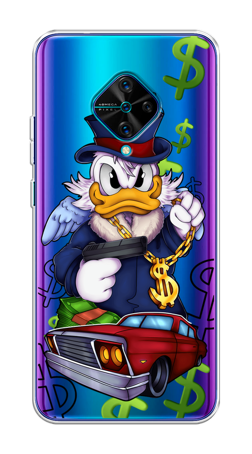 

Чехол на Vivo V17/Y9s "Scrooge McDuck with a Gold Chain", Красный;синий;белый, 261550-6