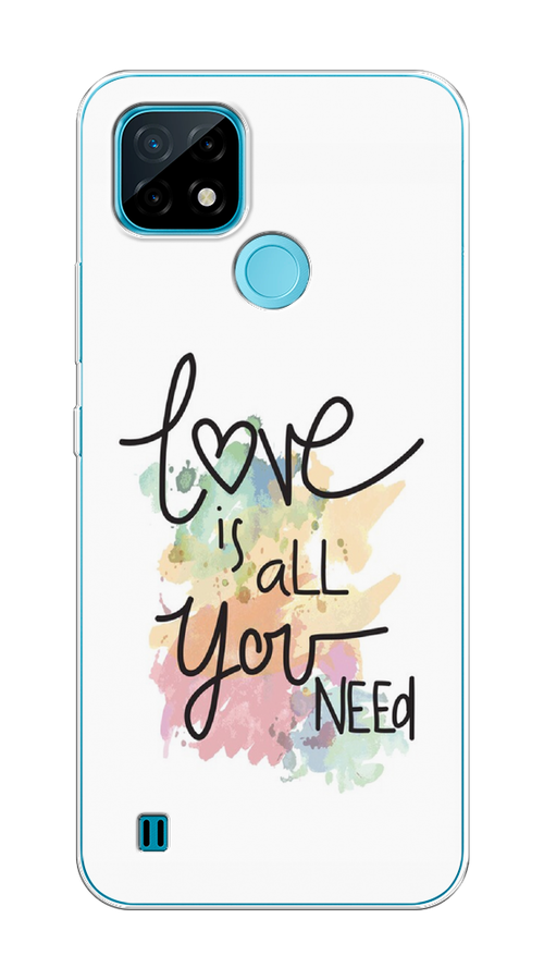 

Чехол на Oppo Realme C21 "Love is all you need", 254950-1