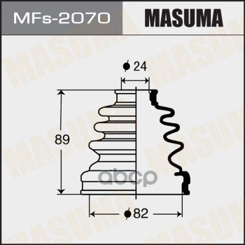 

MFs-2070_к-кт пыльника ШРУСа внутрен.! силикон Mazda 626 1.6-2.0 85>