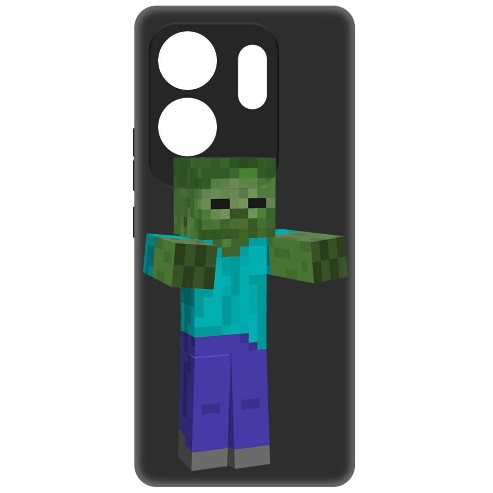 

Чехол-накладка Krutoff Soft Case Minecraft-Гигант для INFINIX Zero 30 4G черный