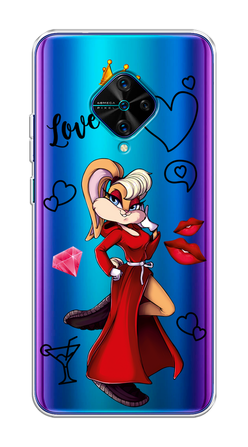 

Чехол на Vivo V17/Y9s "Rich Lola Bunny", Красный;бежевый;оранжевый, 261550-6