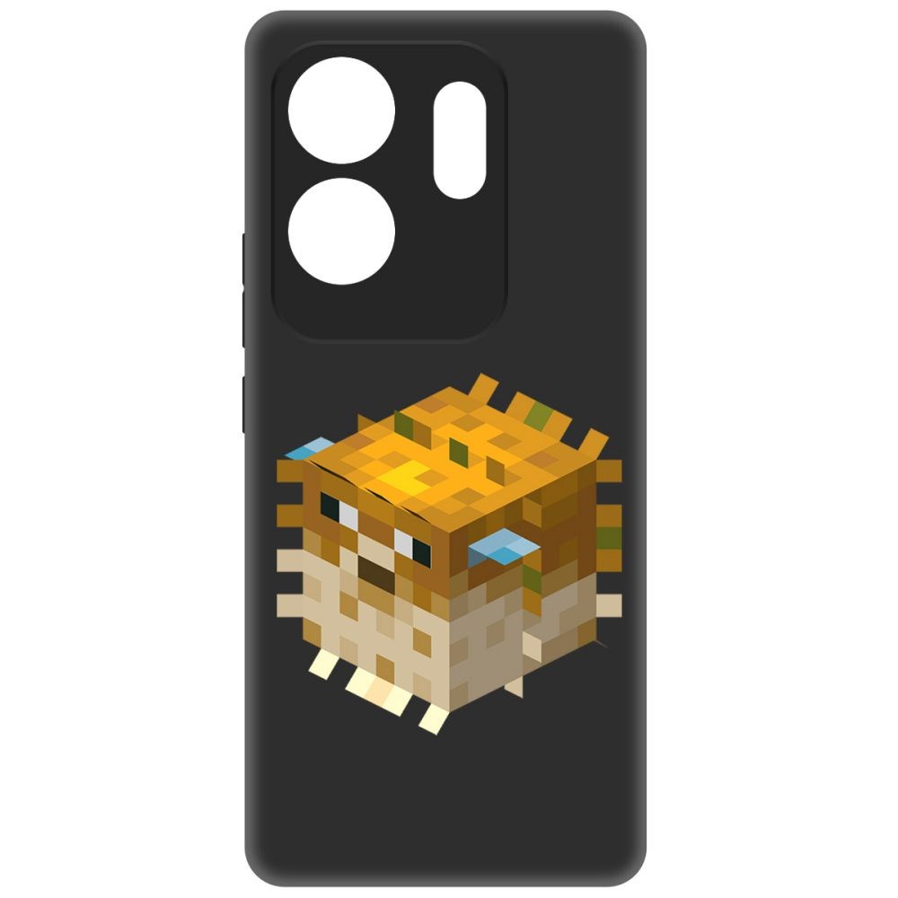 

Чехол-накладка Krutoff Soft Case Minecraft-Иглобрюх для INFINIX Zero 30 4G черный