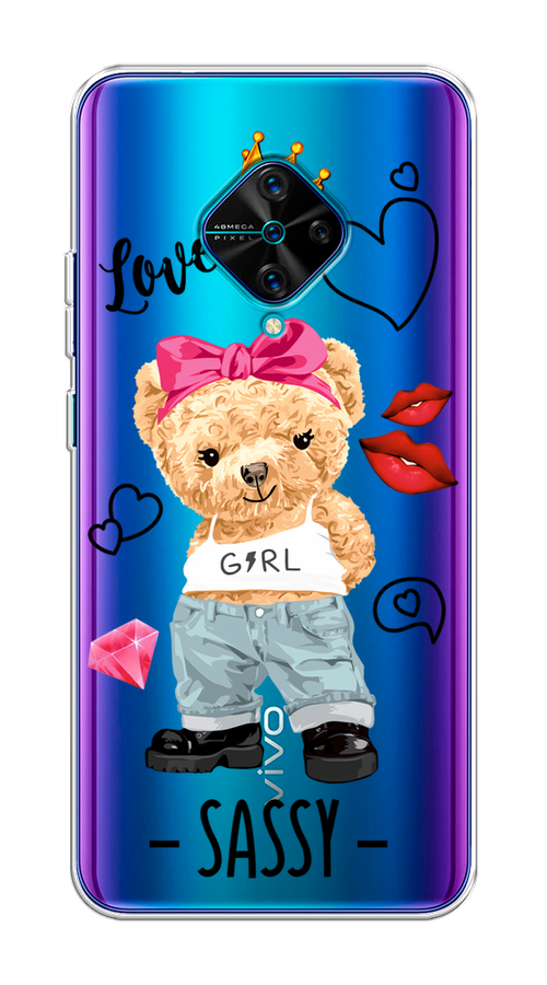 

Чехол на Vivo V17/Y9s "Sugar Mommy", Голубой;белый;розовый, 261550-6