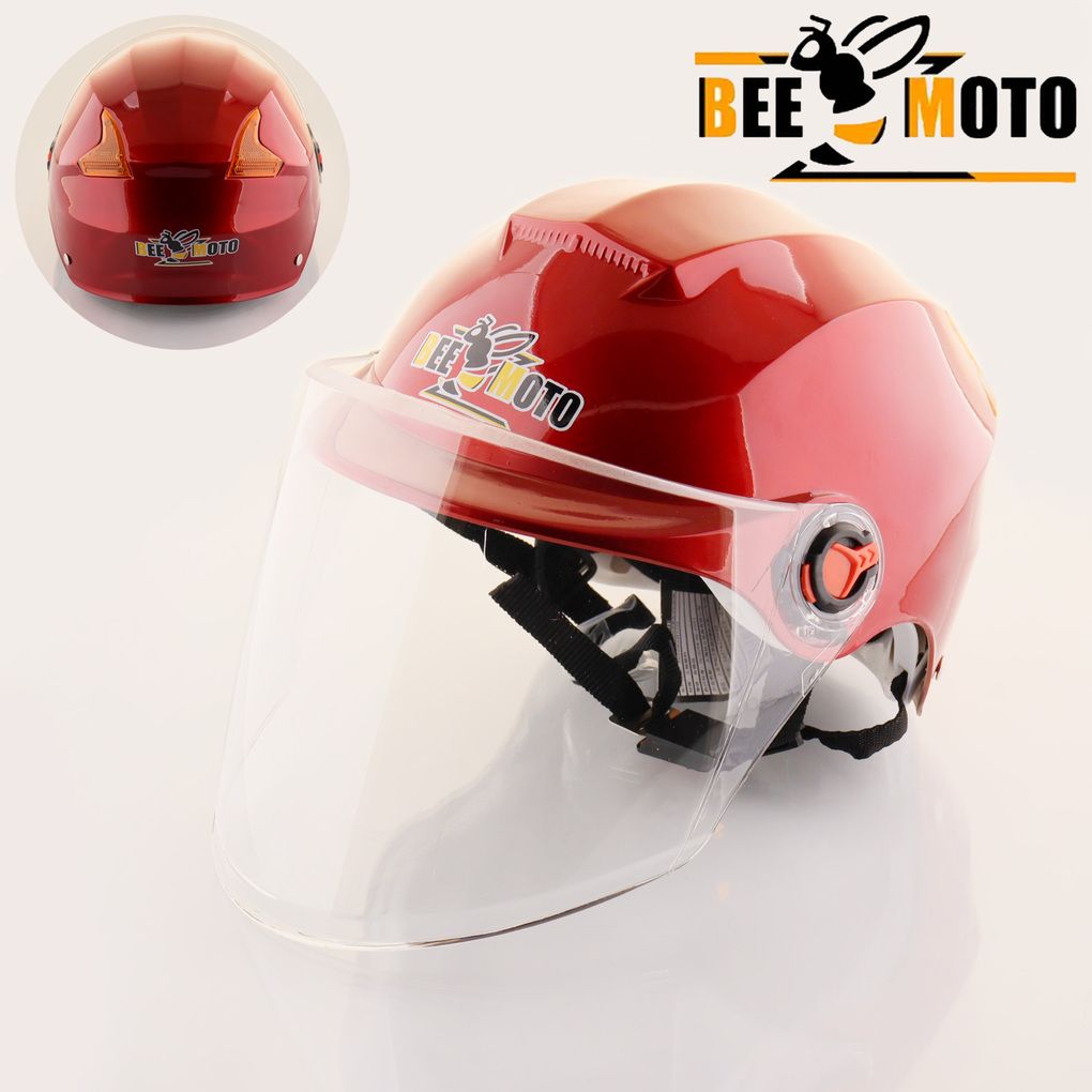 

Шлем открытый (красный, ABS пластик) "BEEZMOTO"