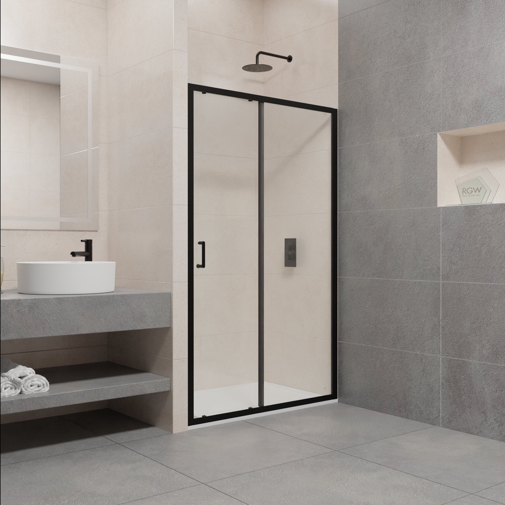 

RGW Passage PA-14B 100 см профиль черный, стекло прозрачное