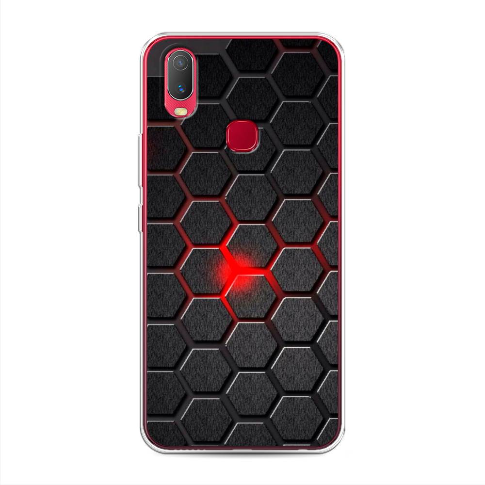 

Чехол для Vivo Y11 "Соты красные", Красный;черный;серый, 261650-3