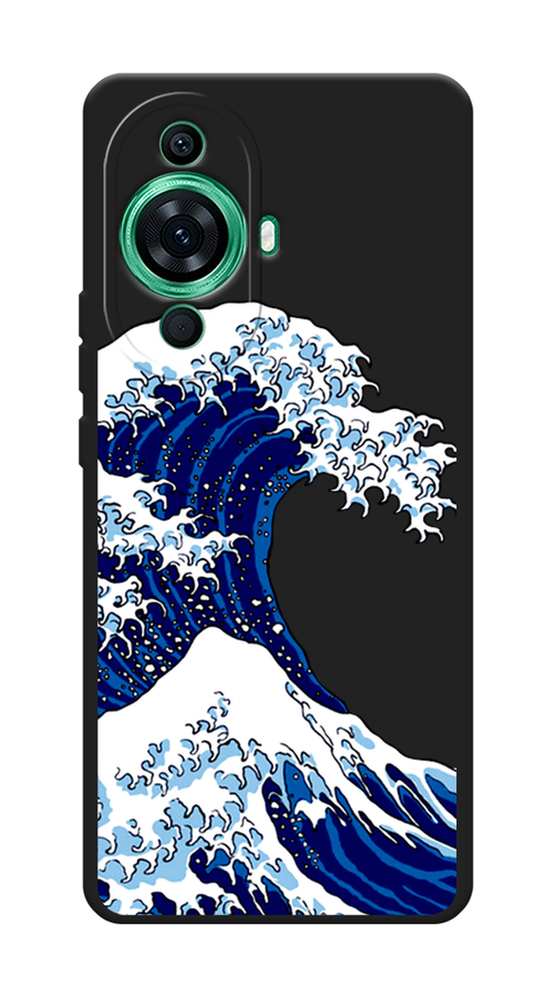 

Чехол Awog на Huawei Nova 11 Pro "Волна в Канагаве", Синий;белый, 6121352-1