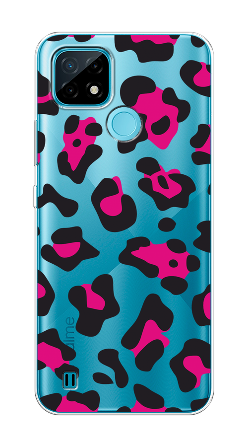 

Чехол на Oppo Realme C21 "Pink cow spots", 254950-1