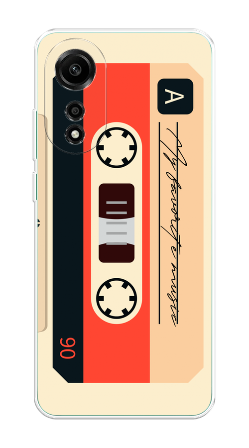 

Чехол на Oppo A78 4G "Бежевая кассета", Черный;красный;бежевый, 2514750-1