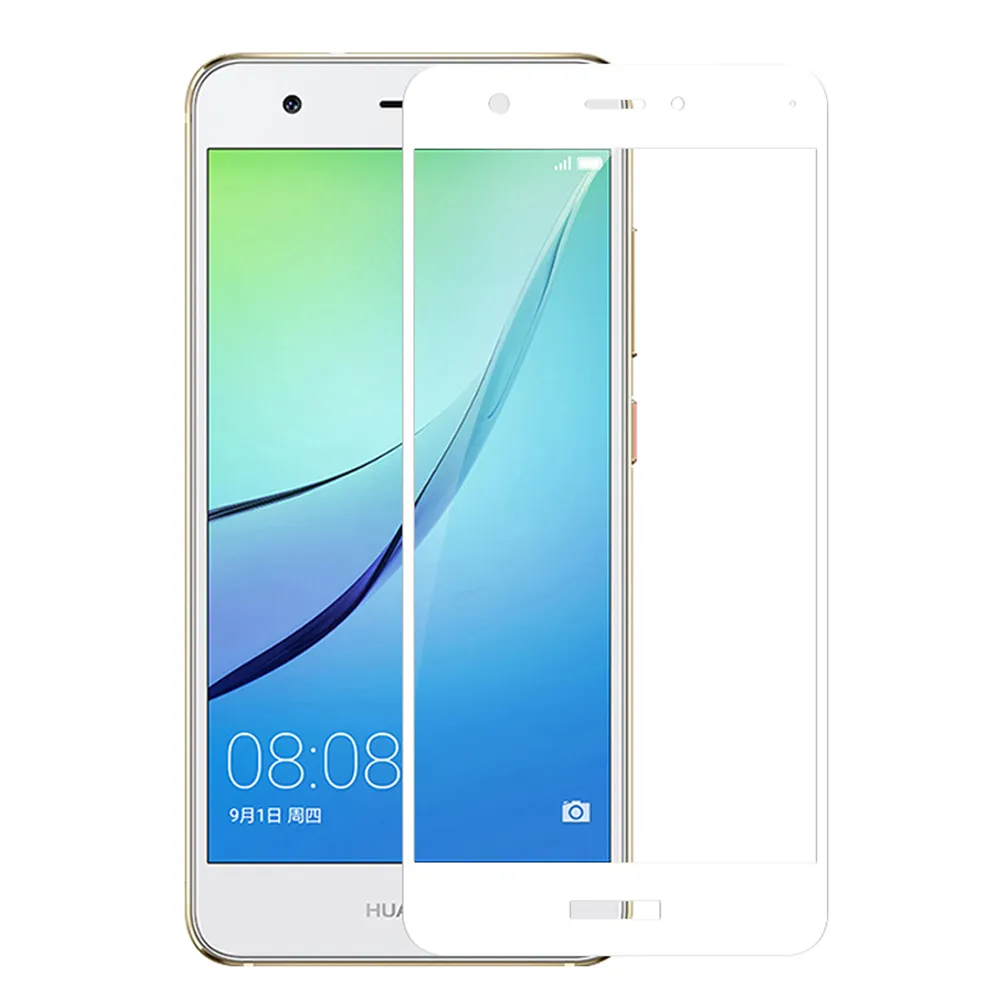 

Защитное стекло на Huawei Nova, 3D Fiber, белый, X-case