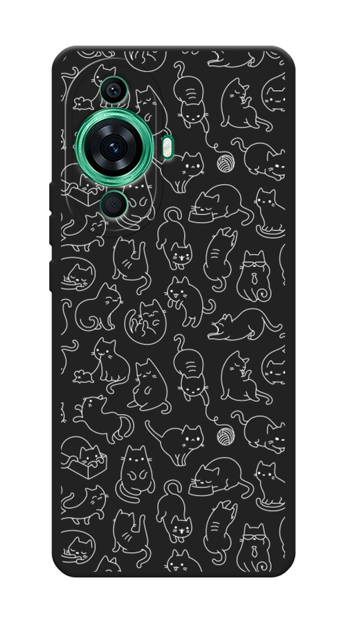 

Чехол Awog на Huawei Nova 11 Pro "Шкодливые котики", Прозрачный;бежевый, 6121352-1
