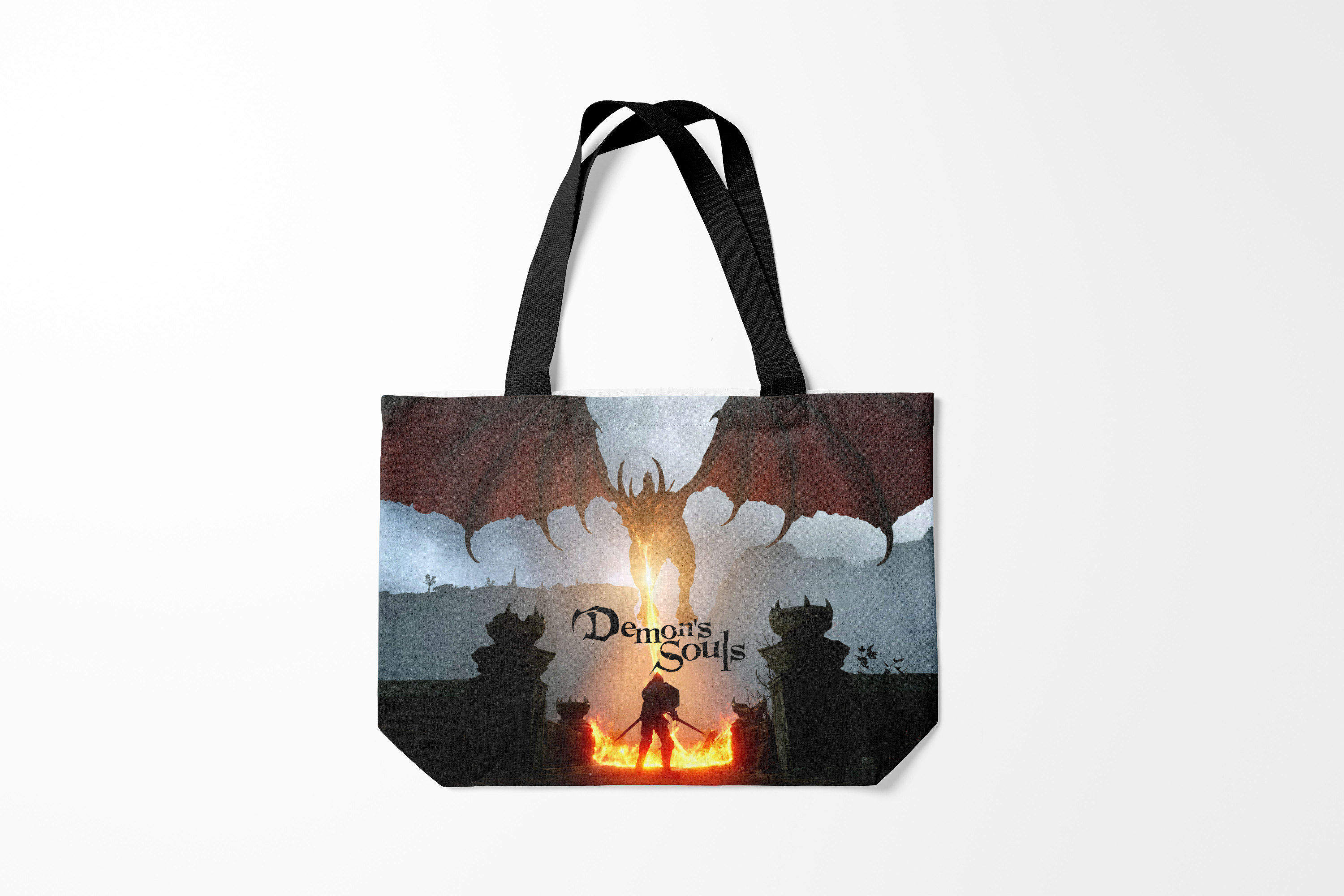 

Сумка шoппер унисекс Burnettie Dark Souls Demons, серый, Dark Souls Demons