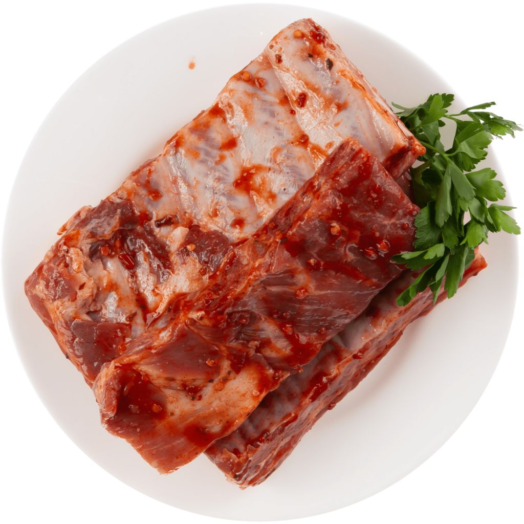 

Ребра свиные в маринаде Мясомолл Барбекю охлажденные +-1 кг