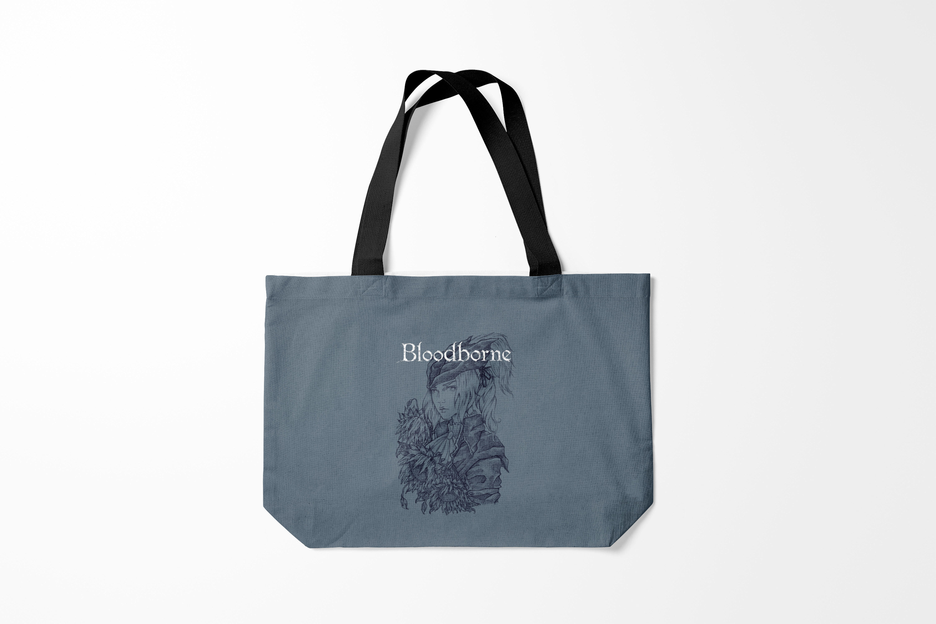 

Сумка шoппер унисекс Burnettie Dark Souls Bloodborne, серый, Dark Souls Bloodborne