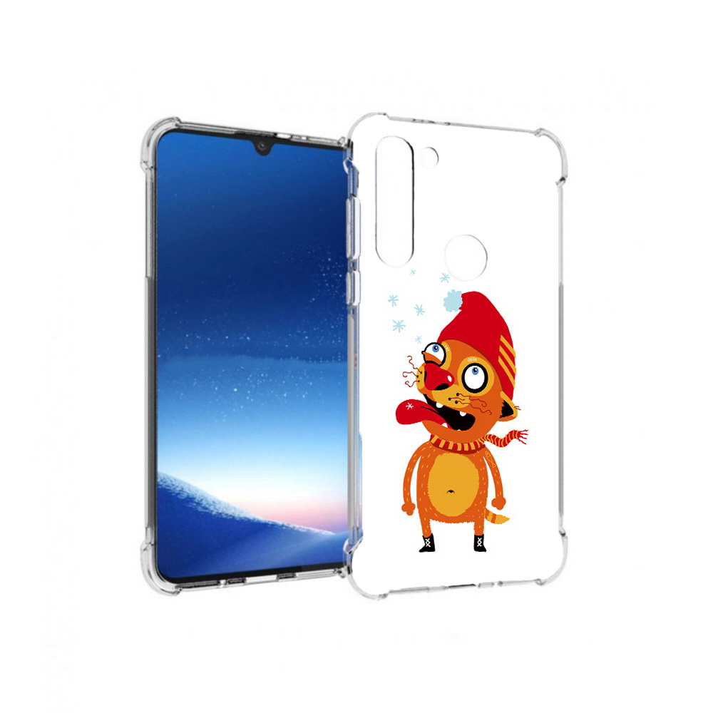 

Чехол MyPads Tocco для Motorola Moto G8 Power Зимний кот (PT143076.340.88), Прозрачный, Tocco
