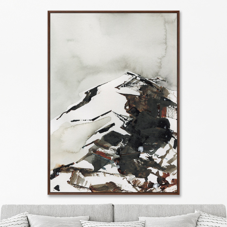 

Репродукция картины на холсте Snow mountain peak 2021г. 75х105см