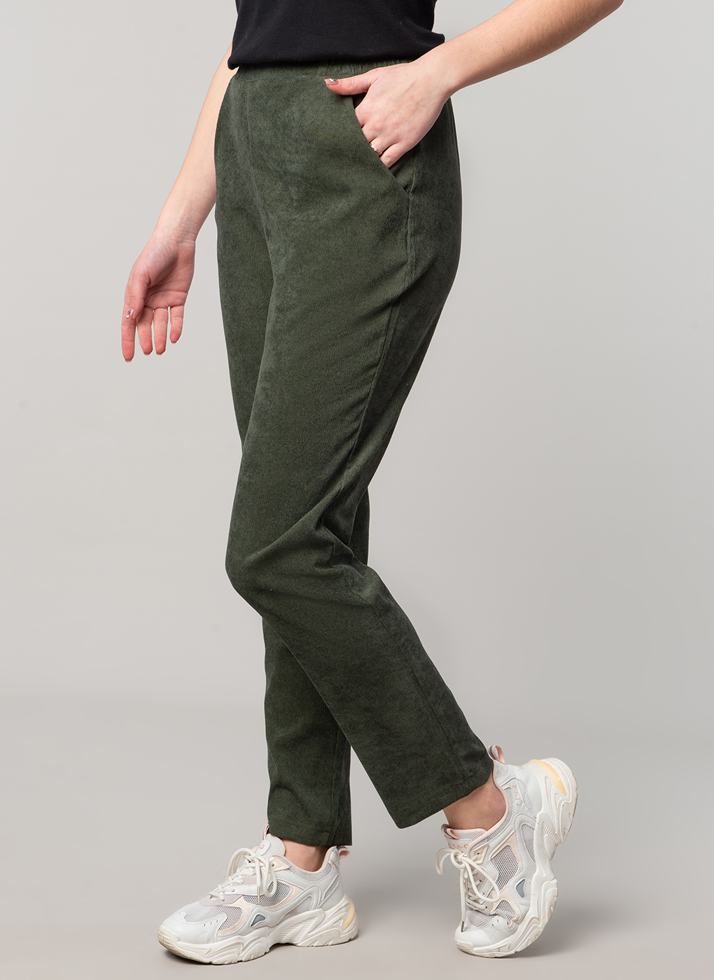 

Брюки женские Каляев 64013 зеленые 44 RU, Зеленый, 64013