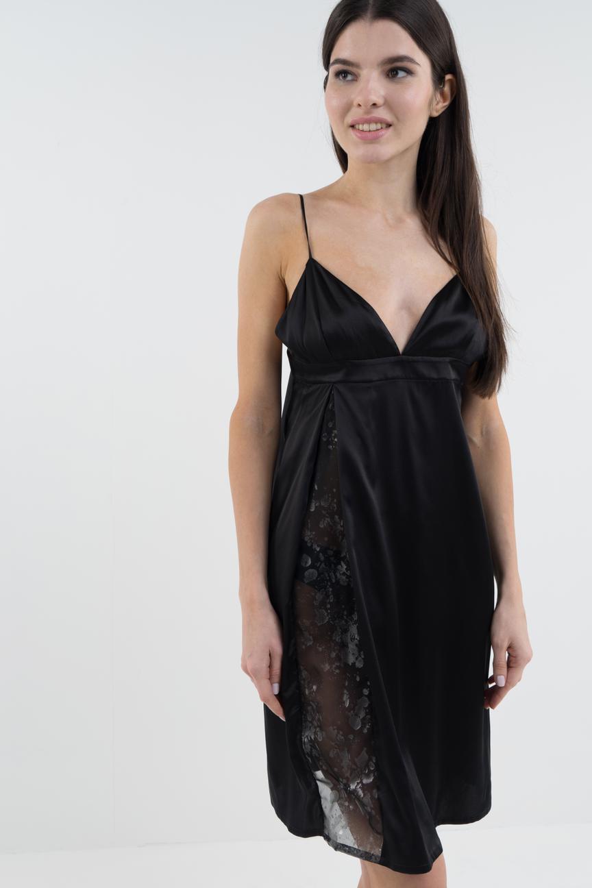 фото Ночная сорочка женская d'amore 16002/1 черная 40-42