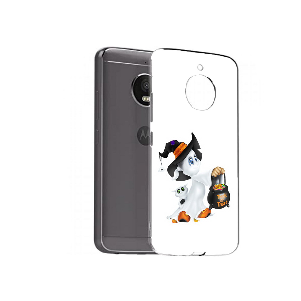 

Чехол MyPads Tocco для Motorola Moto E4 Plus Маленький призрак (PT100001.341.113), Прозрачный, Tocco