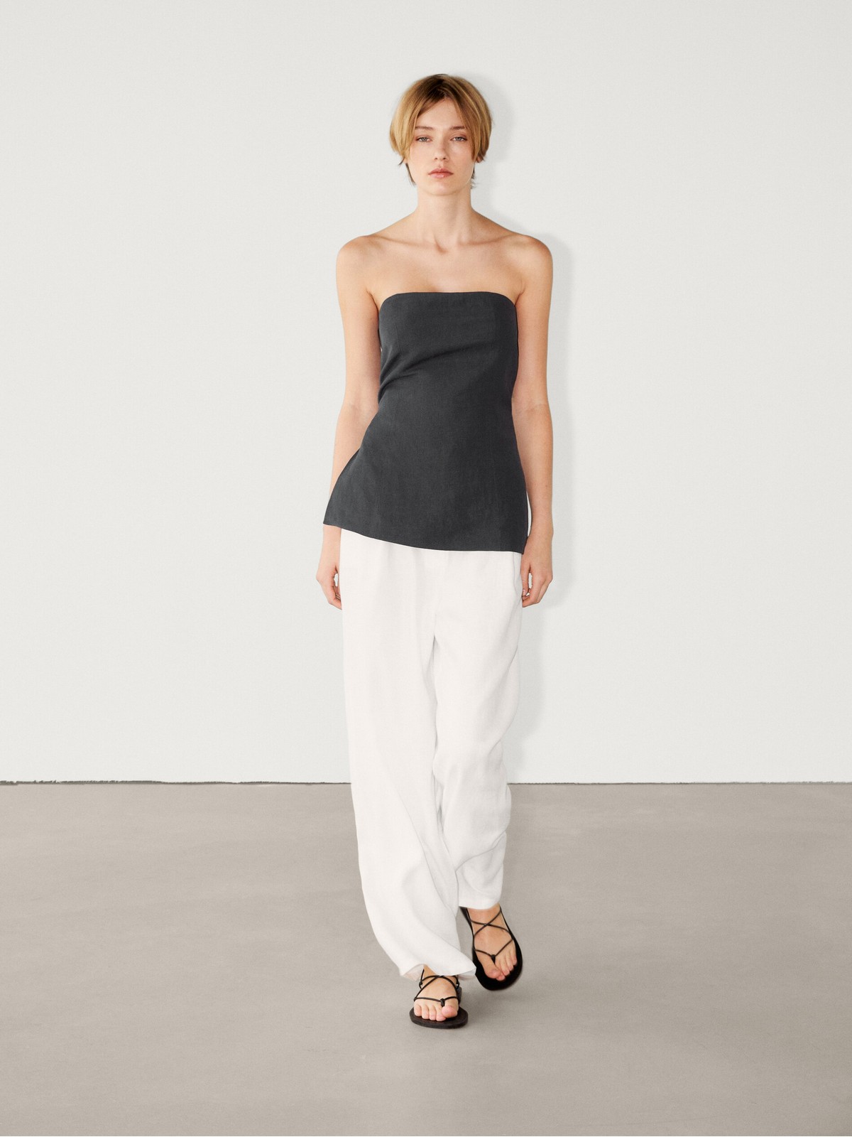 

Брюки женские Massimo Dutti 5073/770-I2024 белые 40 EU, Белый, 5073/770-I2024