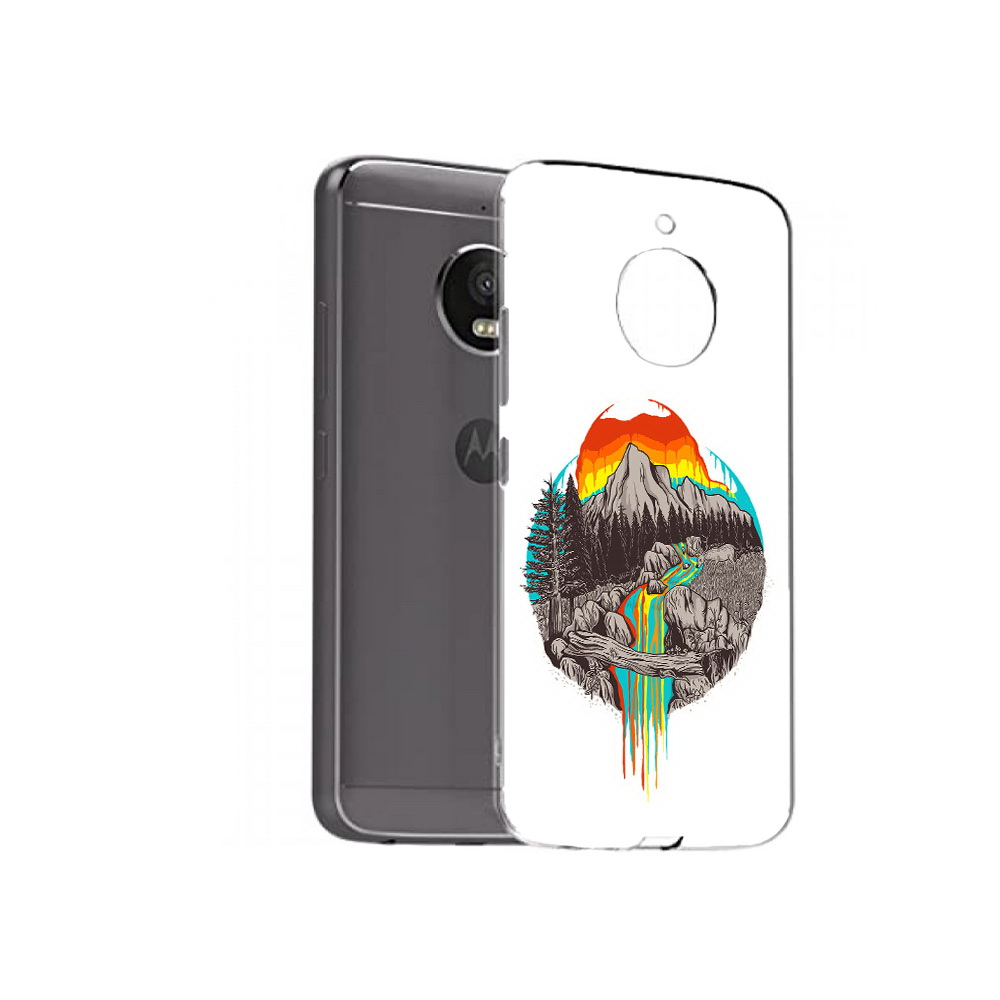 

Чехол MyPads Tocco для Motorola Moto E4 Plus Радужный водопад (PT100001.341.144), Прозрачный, Tocco