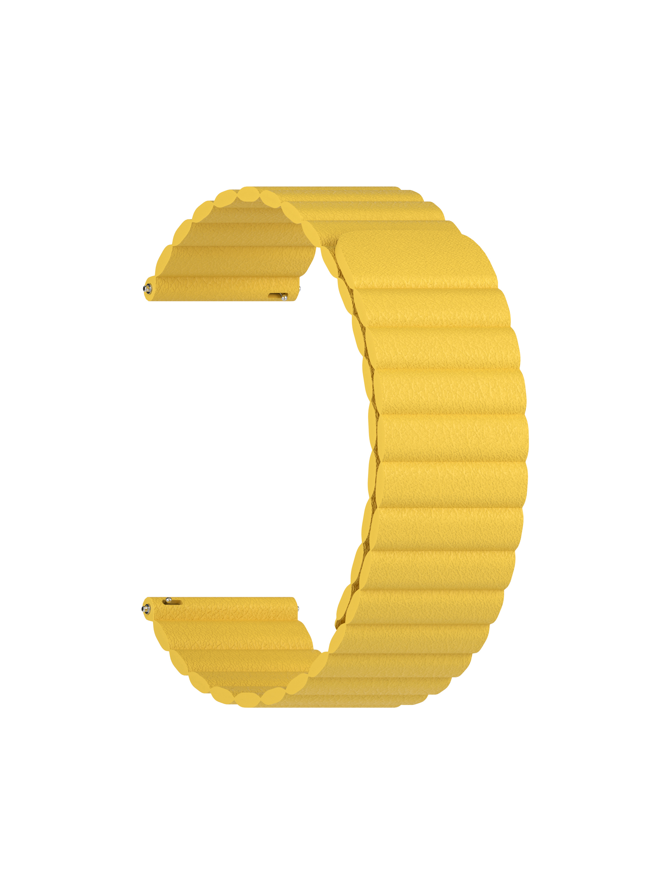 фото Универсальный кожаный ремешок для часов 22 mm lyambda pollux dsp-15-22-yl yellow
