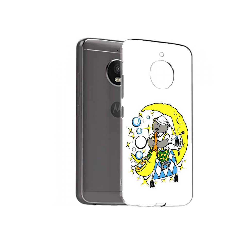 

Чехол MyPads Tocco для Motorola Moto E4 Plus Сырная луна (PT100001.341.167), Прозрачный, Tocco