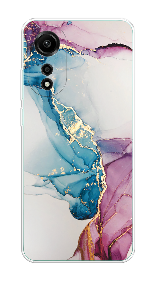 

Чехол на Oppo A78 4G "Розовые разводы рисунок", Синий;розовый, 2514750-1
