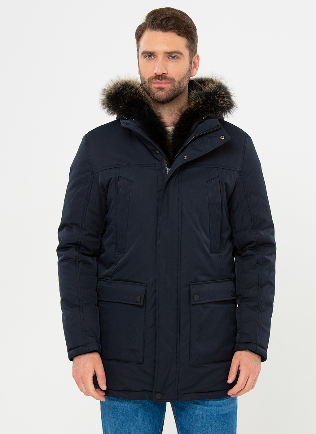 Зимняя куртка мужская Amimoda 65198 синяя 52 RU