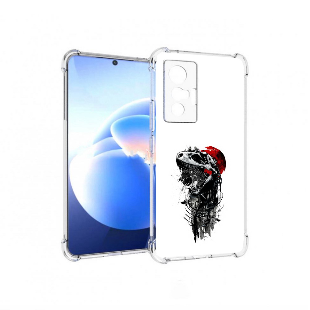 

Чехол MyPads Tocco для Vivo X70 вымерший динозавр, Прозрачный, Tocco
