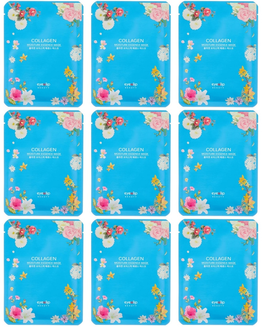 

Маска для лица Eyenlip beauty тканевая COLLAGEN OIL MOISTURE ESSENCE MASK 25мл 9шт